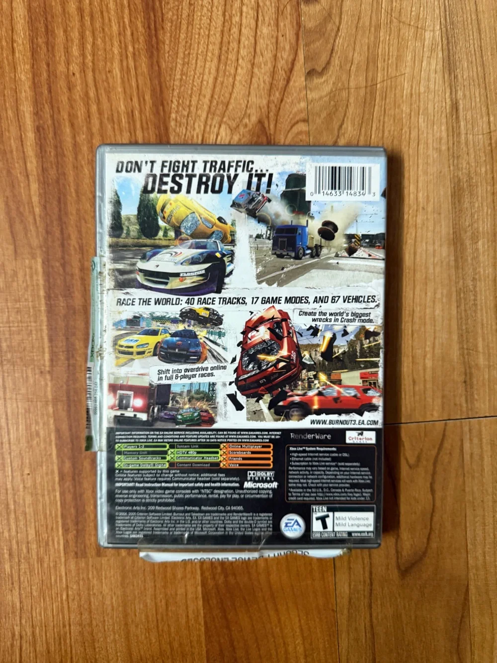 Xbox Burnout 3: Takedown (Platinum Hits) - Silver/White Cover
